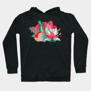 Nature floral tropical leaves plants Hoodie